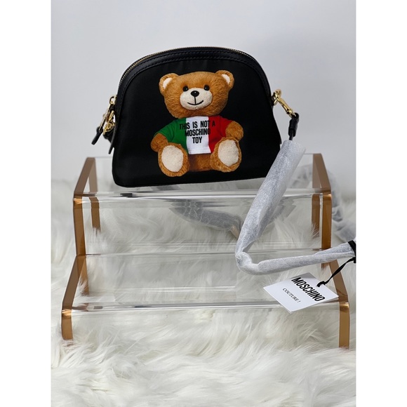 Moschino leather trimmed printed this is not a Moschino Toy shoulder bag black - Picture 11 of 14